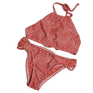 Jack's Swimwear Girls 9/10 Red two Piece Bikini Sw